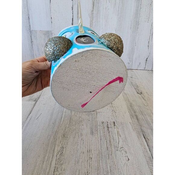 Unique snowman scary Xmas basket decor glitter home decor - Picture 7 of 8